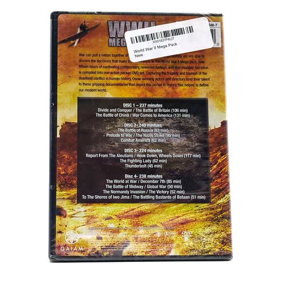 WWII Mega Pack DVD Brand New Sealed Over 14 Hours Frank Capra Series - Picture 2 of 2